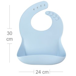 MinikOiOi Basics Bib - Mineral Blue